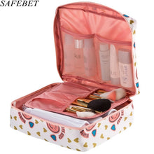 Load image into Gallery viewer, SAFEBET Brand Women Cosmetic Bag Multifunction Organizer Waterproof Portable Makeup Bag Travel Necessity Beauty Case Wash Pouch